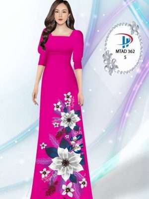 Vải Áo Dài Hoa In 3D AD MTAD362 28